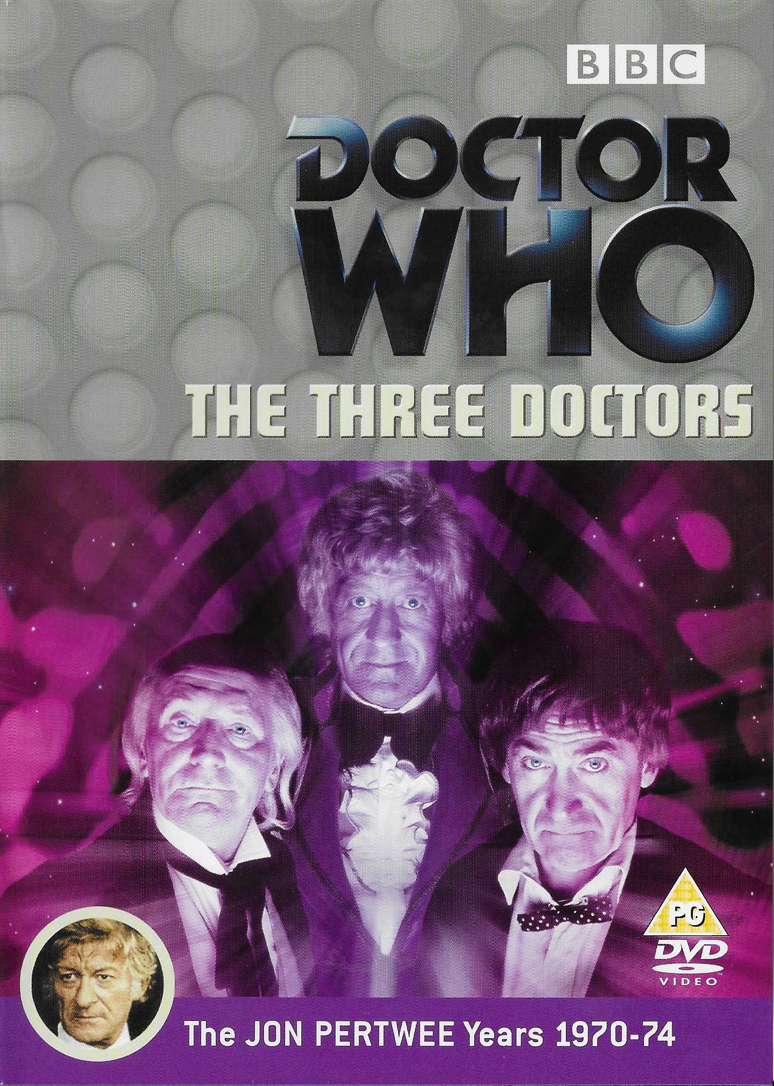 Picture of BBCDVD 1144 Doctor Who - The three doctors by artist Bob Baker / Dave Martin from the BBC records and Tapes library